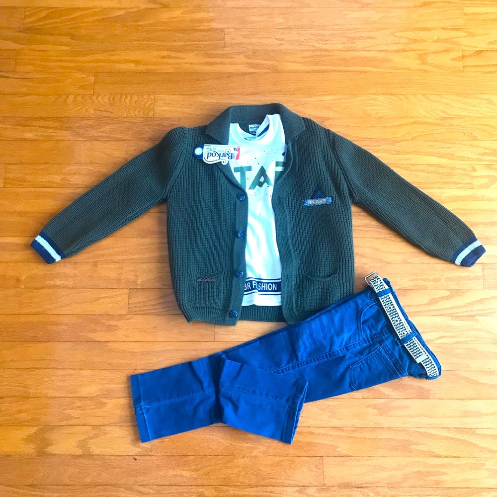 3 Piece kids boys Sweater set!